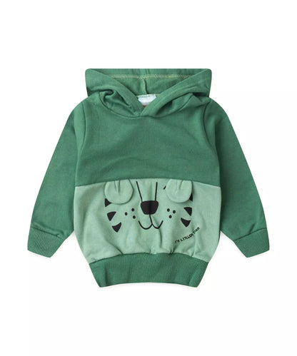 Casaco de Inverno para Bebê Menino Tigre Verde