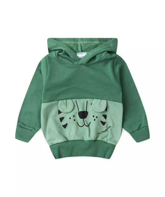 Casaco de Inverno para Bebê Menino Tigre Verde