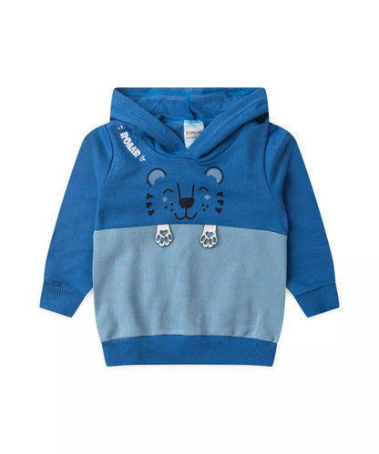 Casaco de Moletom para Menino Tigre Azul