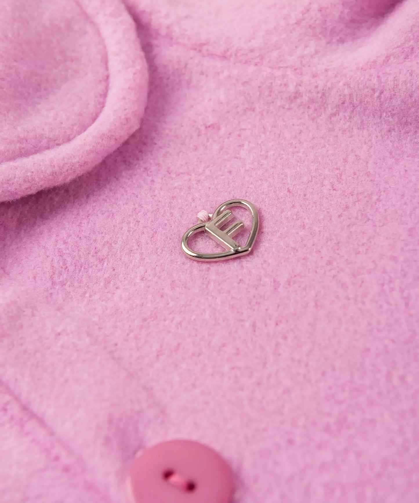 Casaco de Soft para Bebê Menina com Boina Rosa