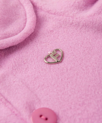 Casaco de Soft para Bebê Menina com Boina Rosa