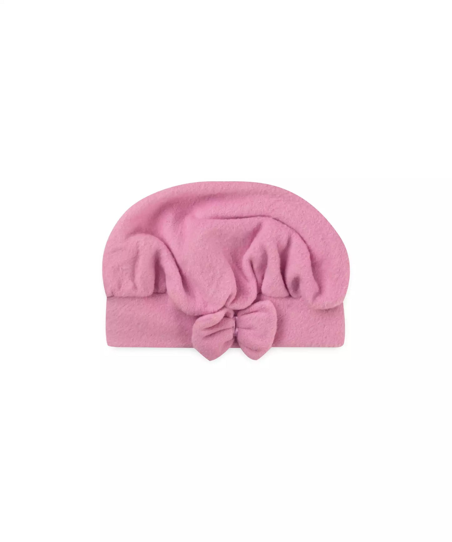 Casaco de Soft para Bebê Menina com Boina Rosa