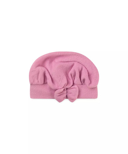 Casaco de Soft para Bebê Menina com Boina Rosa