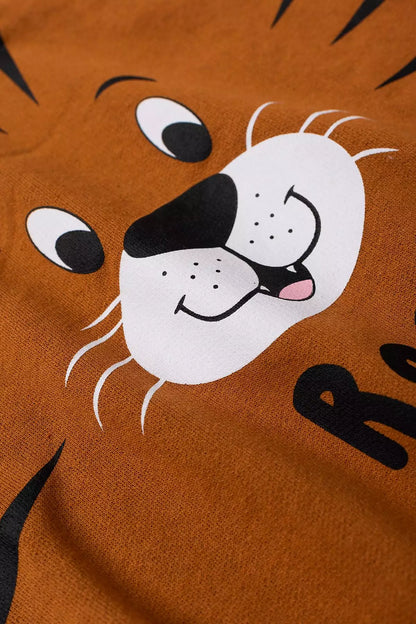 Conjunto de Inverno Infantil Menino Ursinho Marrom
