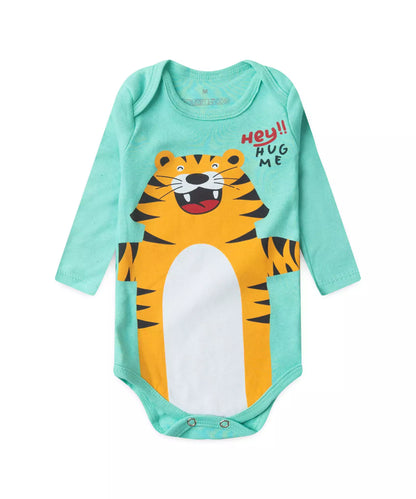 Conjunto Body Bebê Menino Hug Me Verde