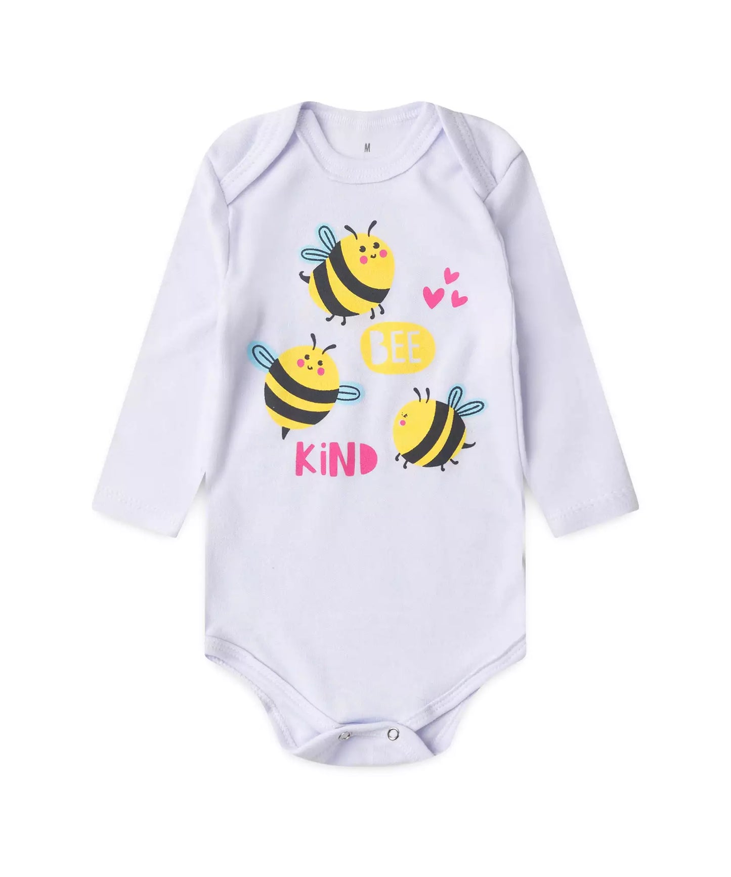 Conjunto Body para Bebê Menina Abelhinha Gentil Branco