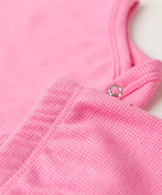 Conjunto Body para Bebê Menina Básico Rosa