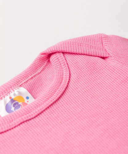 Conjunto Body para Bebê Menina Básico Rosa
