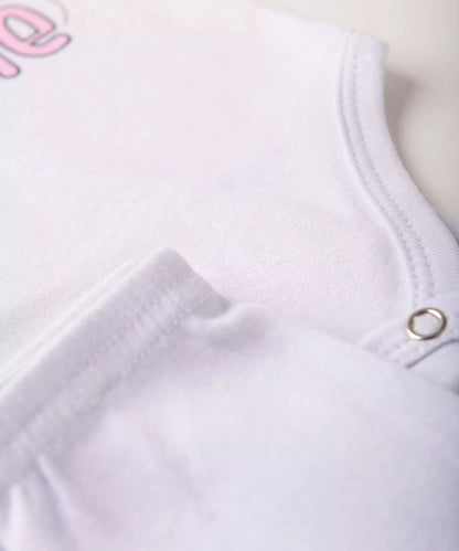 Conjunto Body para Bebê Menina Borboleta Branca