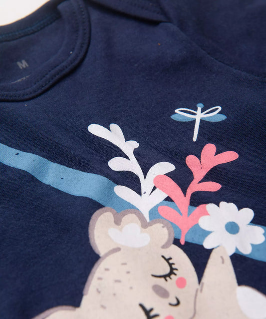 Conjunto Body para Bebê Menina Coala Marinho