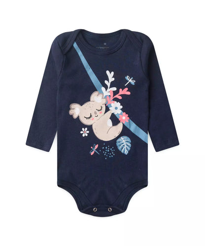 Conjunto Body para Bebê Menina Coala Marinho