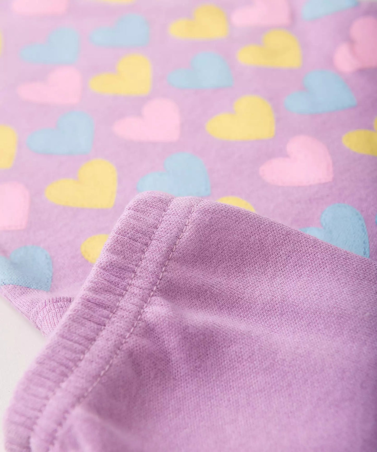 Conjunto Body para Bebê Menina Coração Lilás