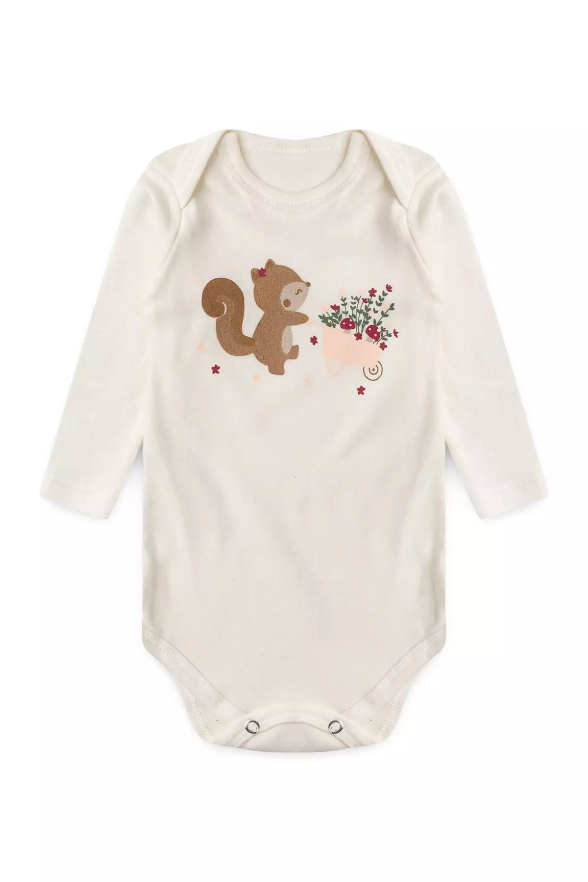 Conjunto Body para Bebê Menina Doce Bosque Branco
