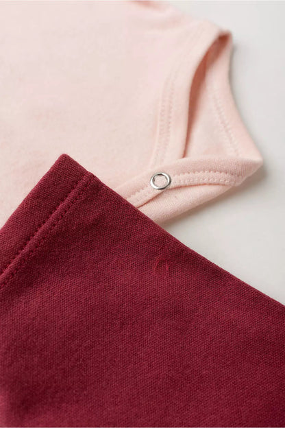 Conjunto Body para Bebê Menina Doce Cerejinha Rosé