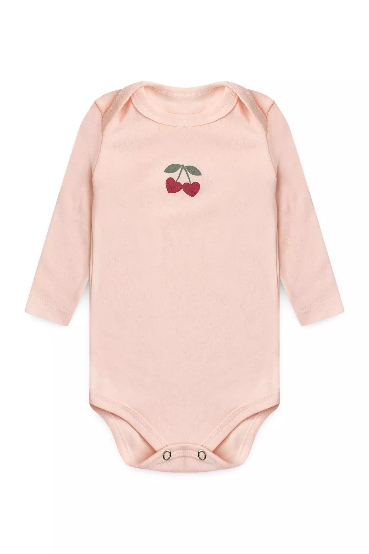 Conjunto Body para Bebê Menina Doce Cerejinha Rosé