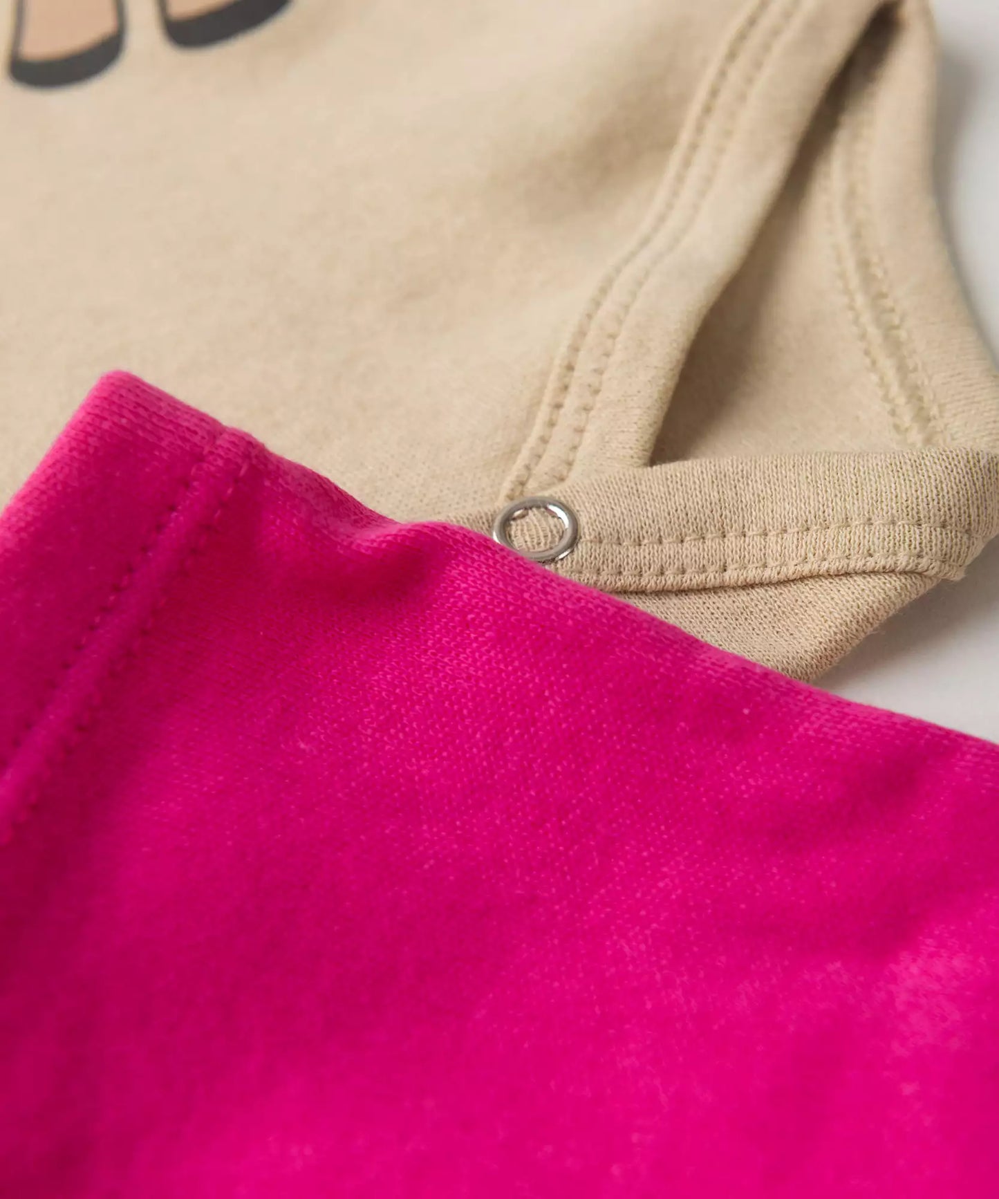Conjunto Body para Bebê Menina Doce Cervinha Bege