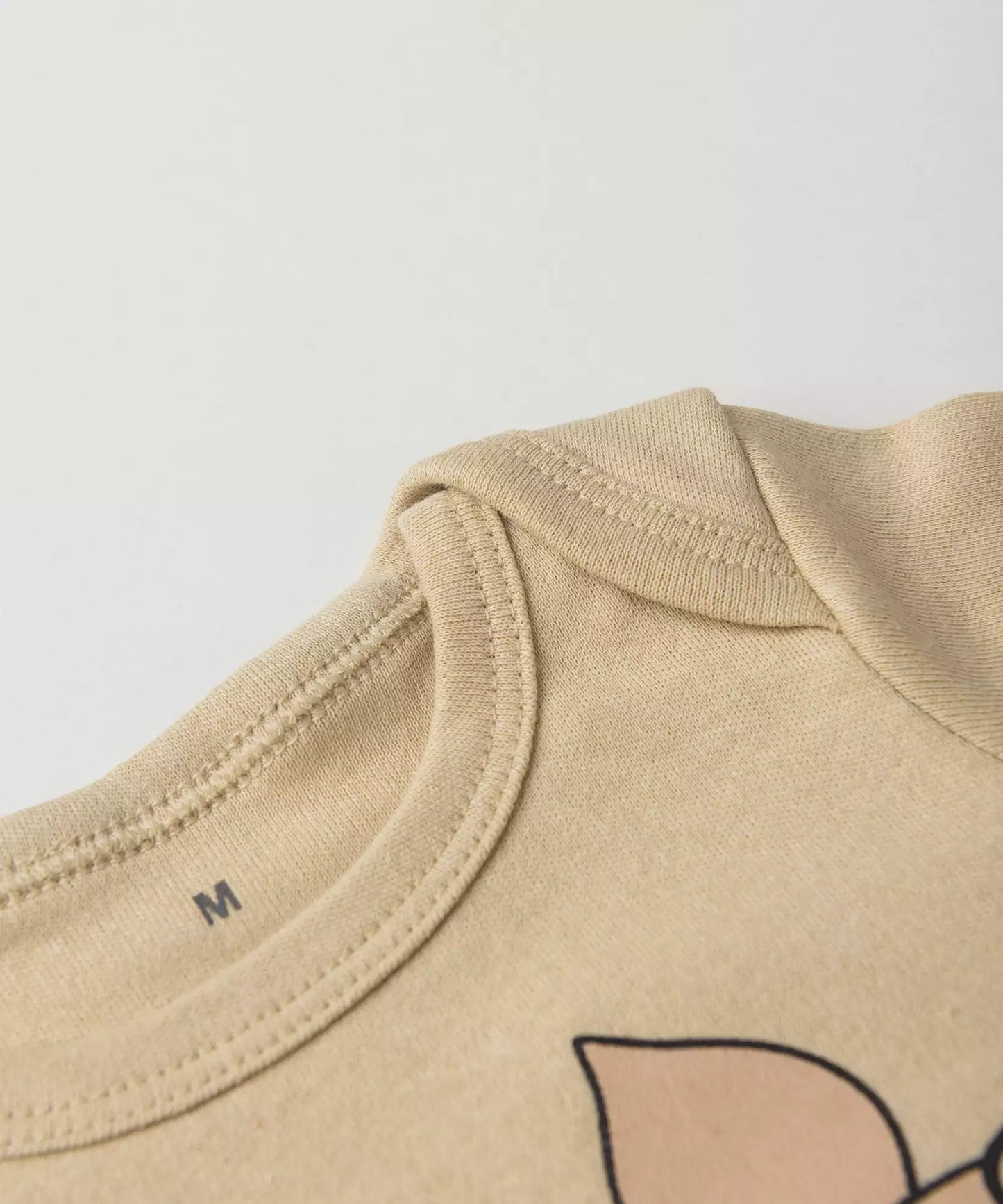 Conjunto Body para Bebê Menina Doce Cervinha Bege