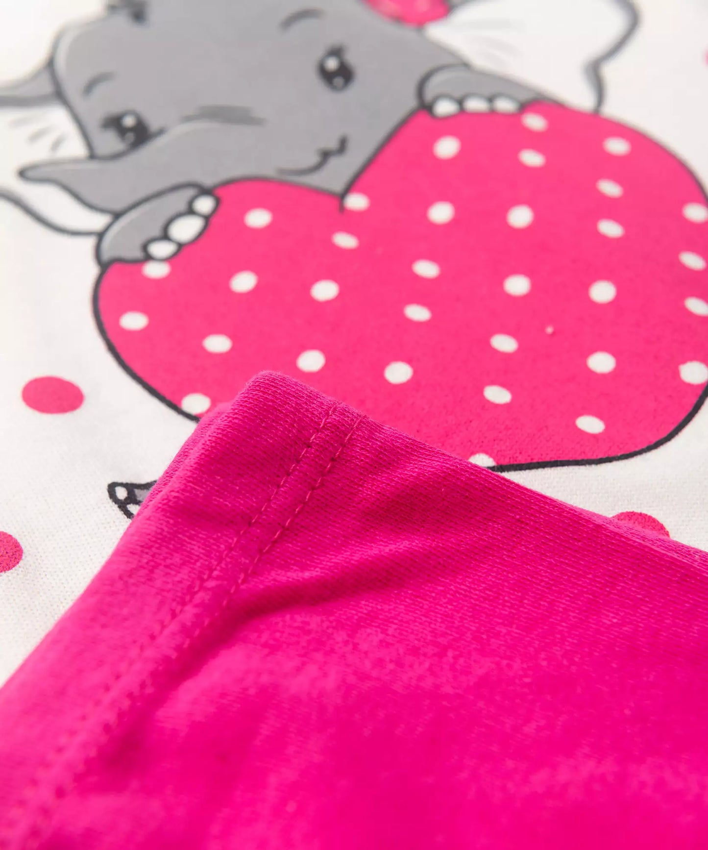 Conjunto Body para Bebê Menina Elefantinho Marfim