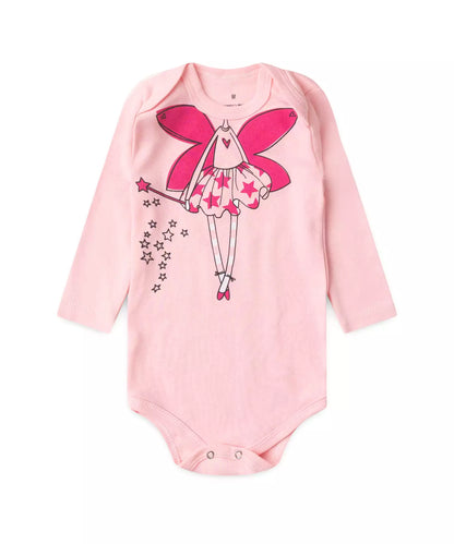 Conjunto Body para Bebê Menina Fadinha Encantada Rosa