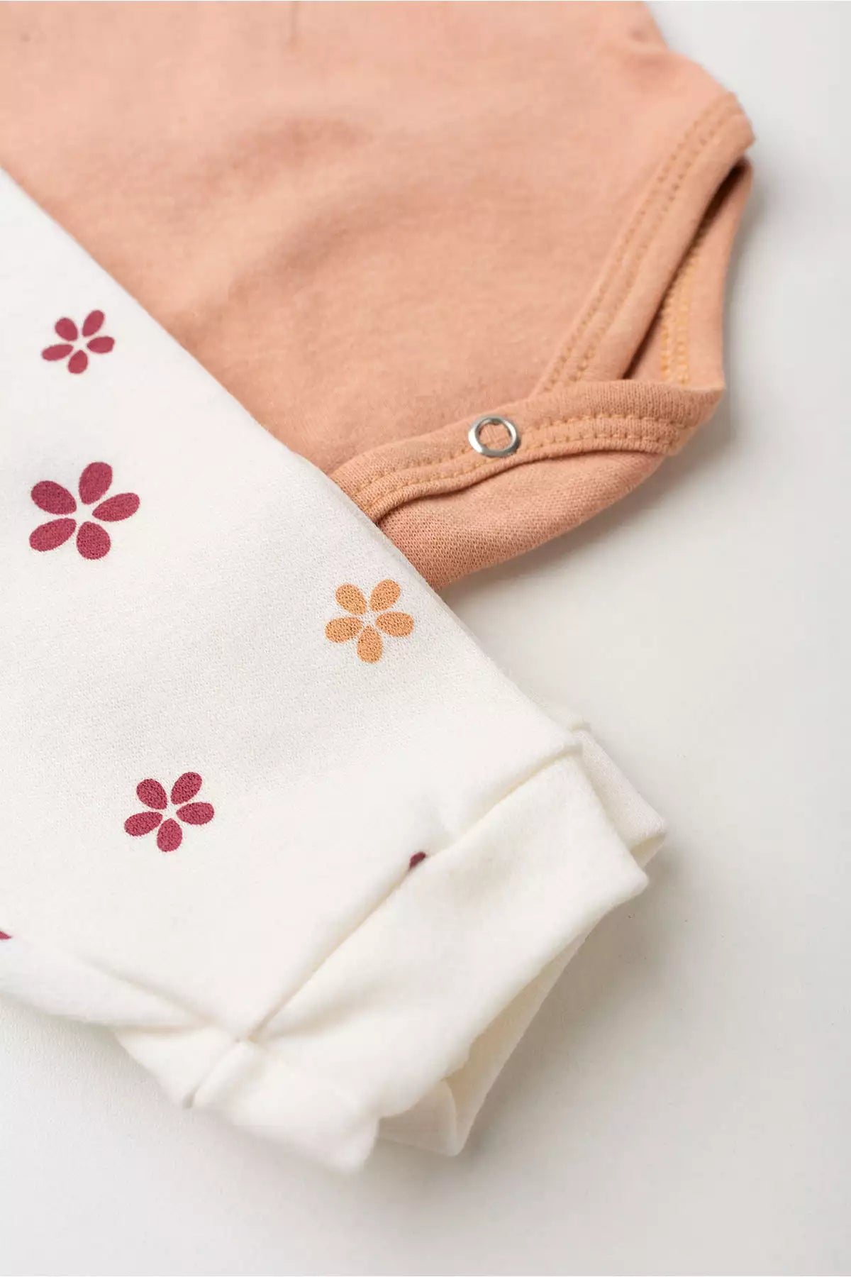 Conjunto Body para Bebê Menina Jardim Suave Rosé
