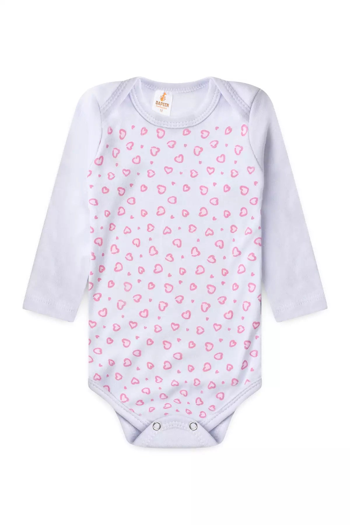 Conjunto Body para Bebê Menina Mini Flores Branco