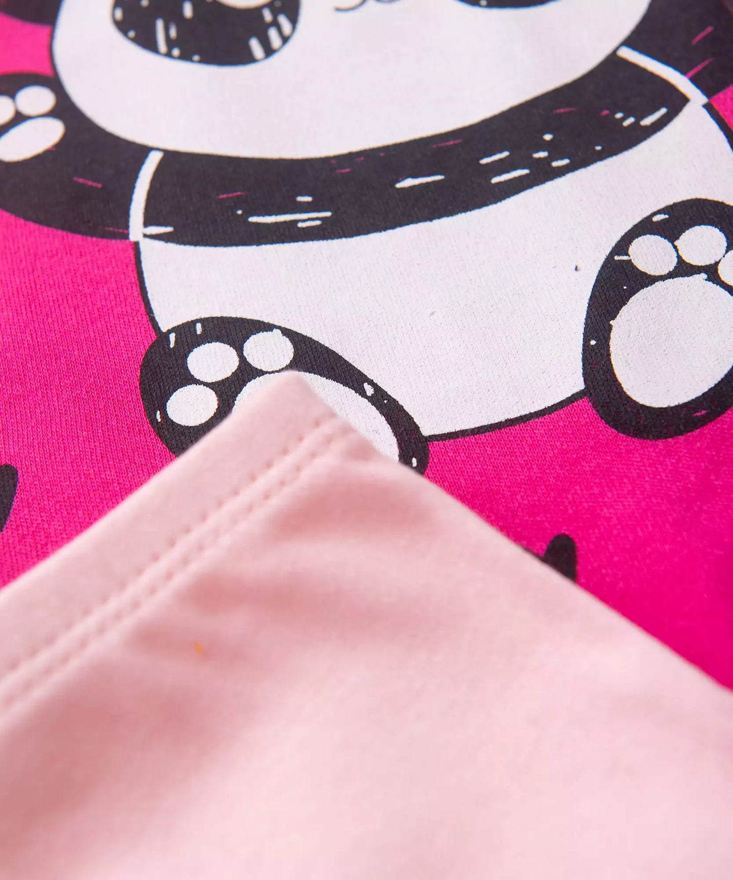 Conjunto Body para Bebê Menina Panda Pink