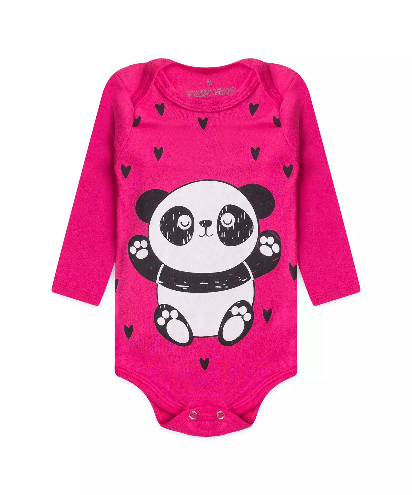 Conjunto Body para Bebê Menina Panda Pink