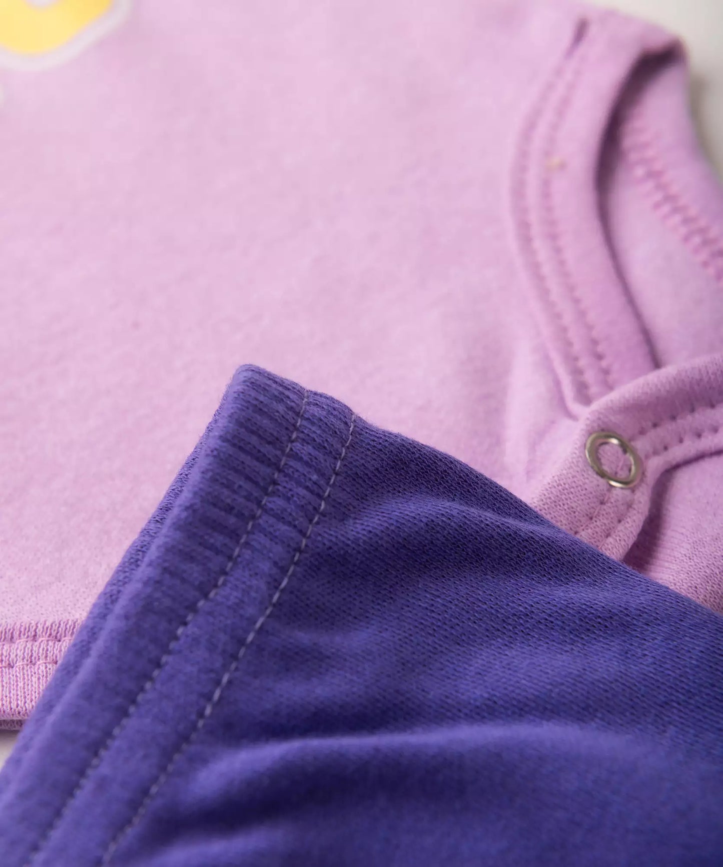 Conjunto Body para Bebê Menina Raposa Lilás