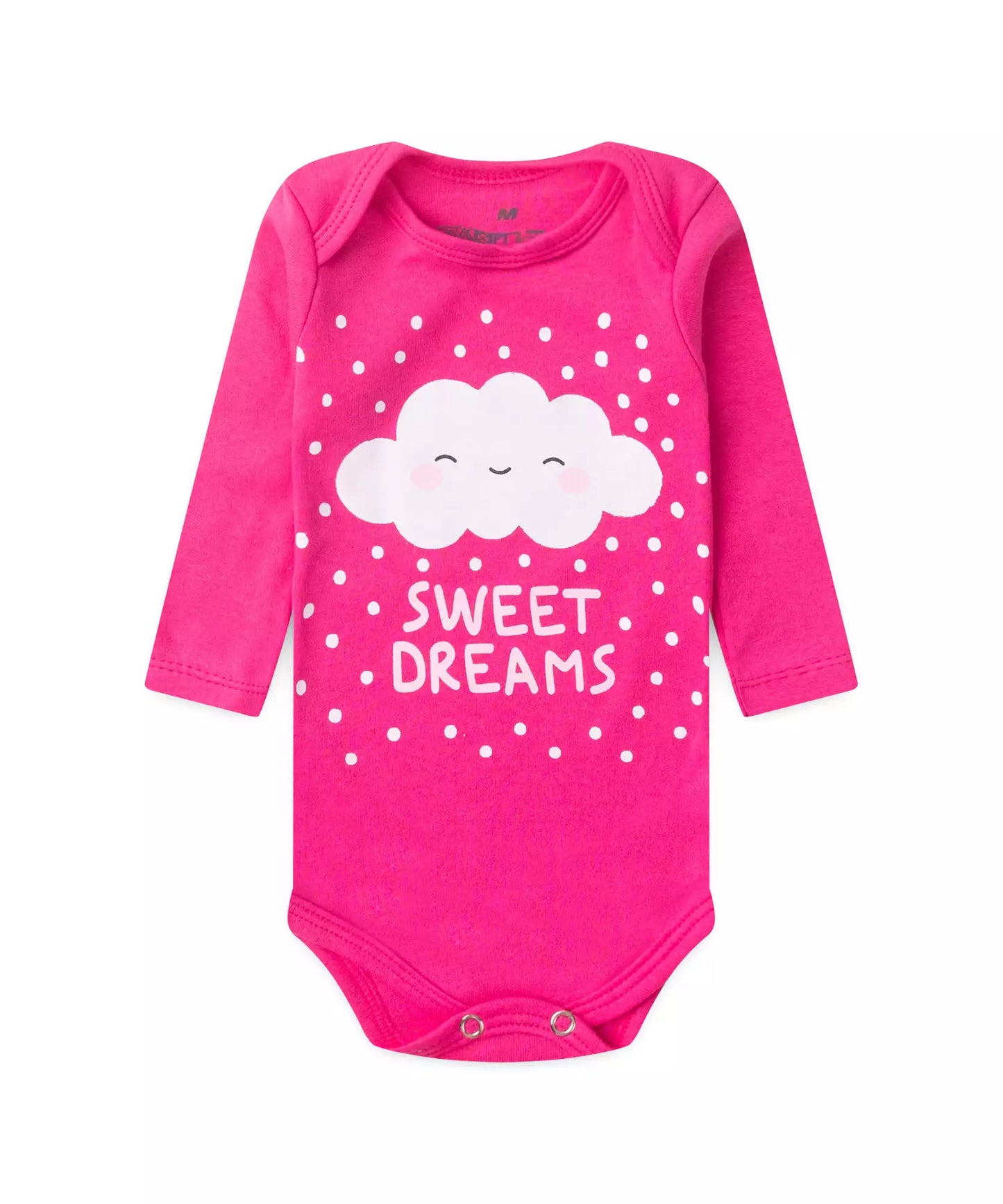 Conjunto Body para Bebê Menina Sonho Doce Rosa