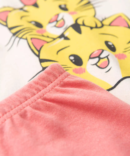 Conjunto Body para Bebê Menina Tigrinho Marfim