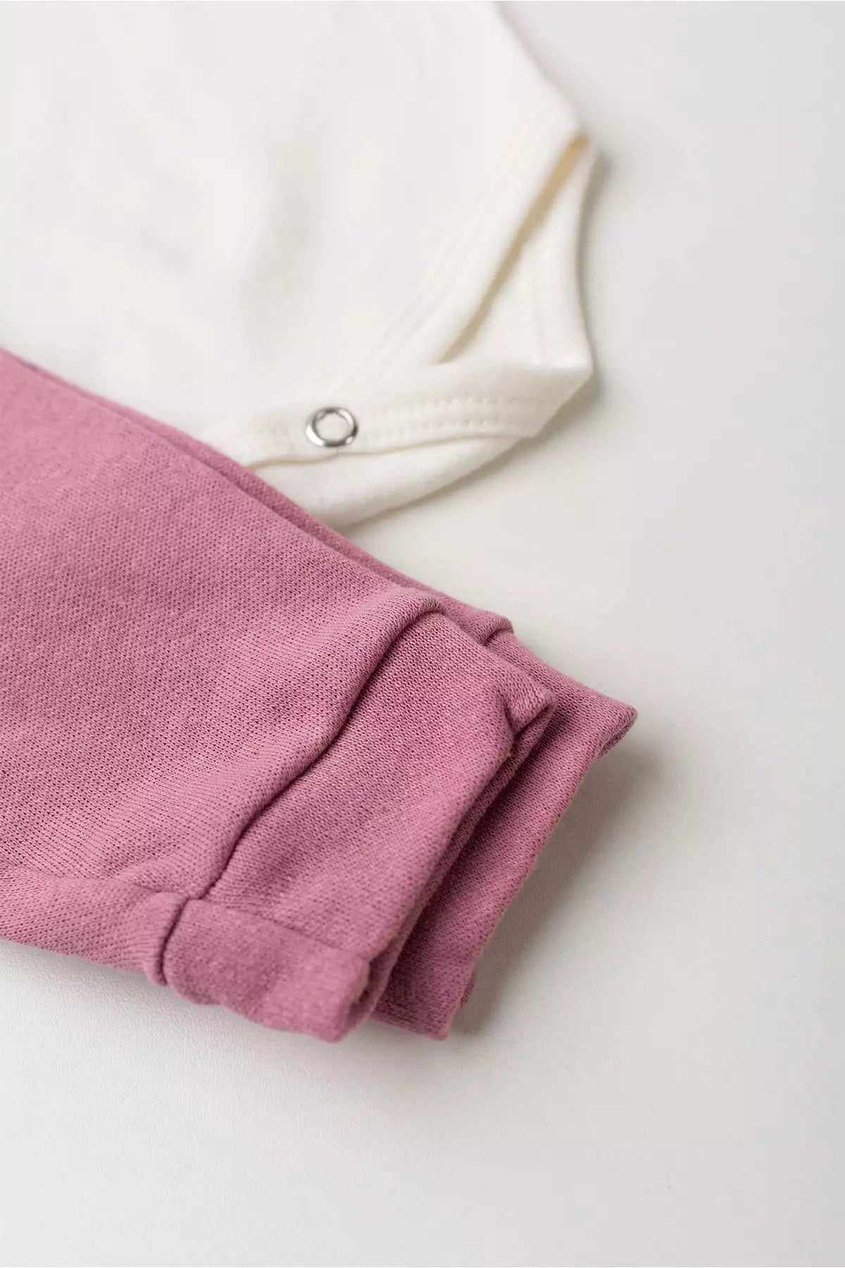 Conjunto Body para Bebê Menina Ursinho Cute Marfim