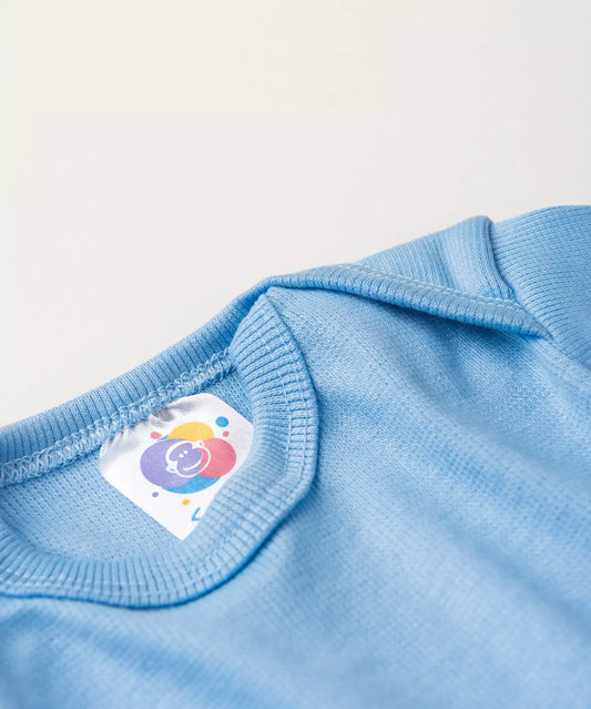 Conjunto Body para Bebê Menino Básico Azul
