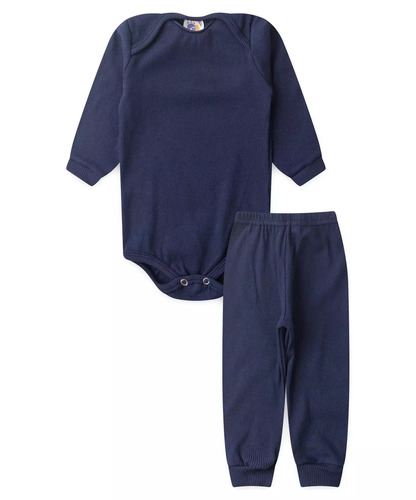 Conjunto Body para Bebê Menino Básico Marinho