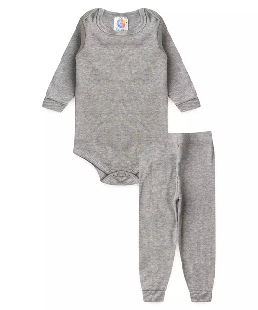 Conjunto Body para Bebê Menino Básico Mescla