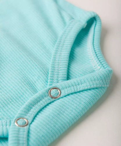Conjunto Body para Bebê Menino Básico Verde Água