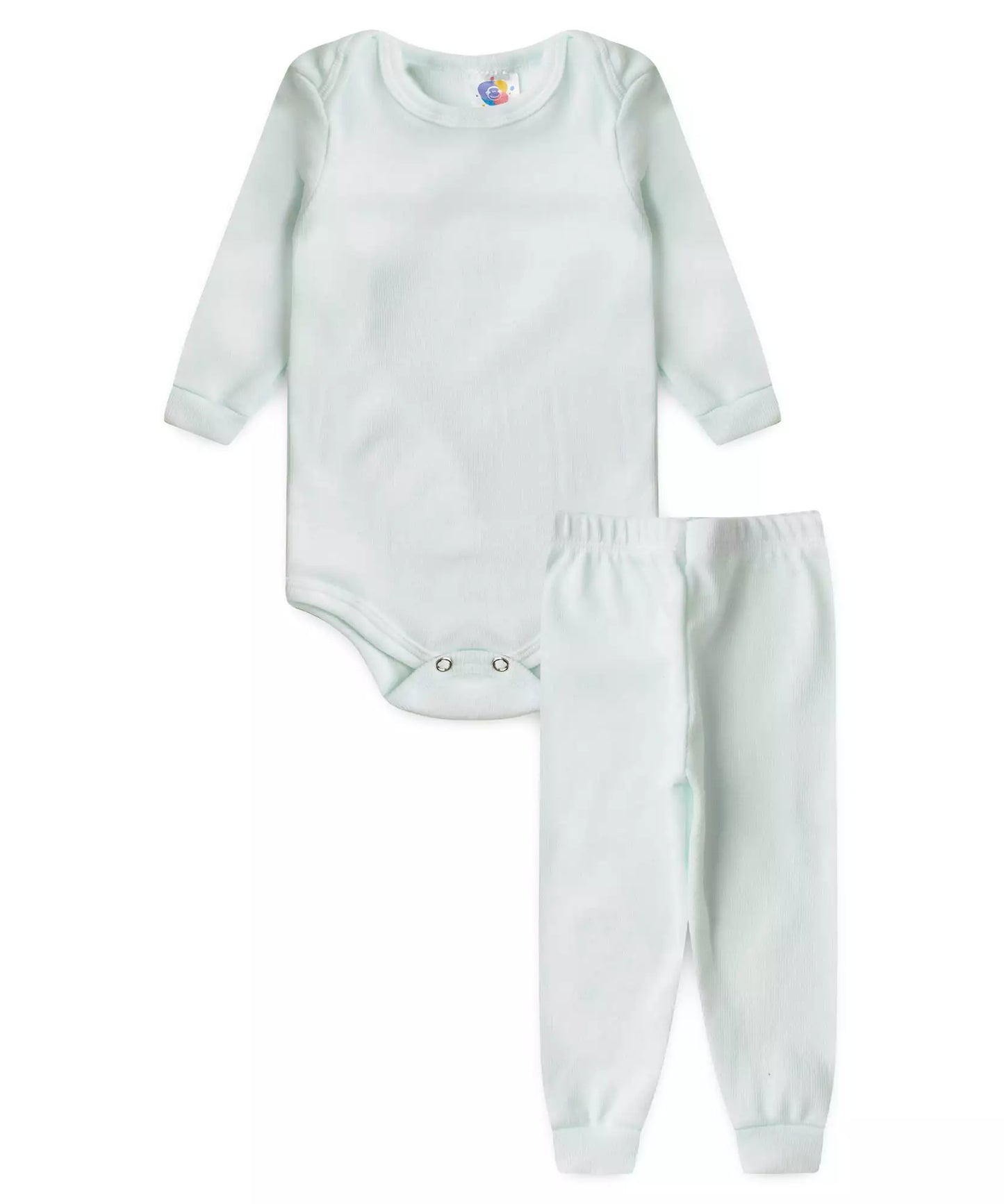 Conjunto Body para Bebê Menino Básico Verde Bebê