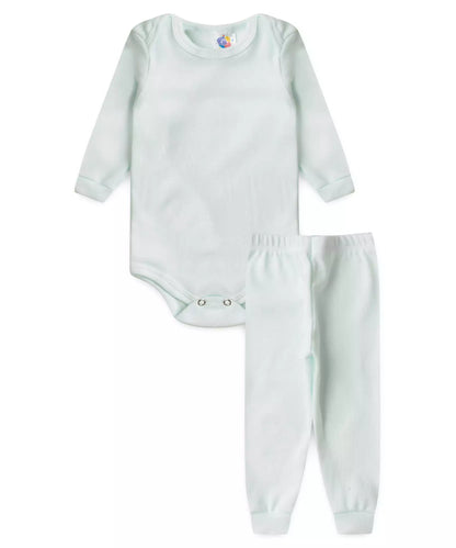 Conjunto Body para Bebê Menino Básico Verde Bebê