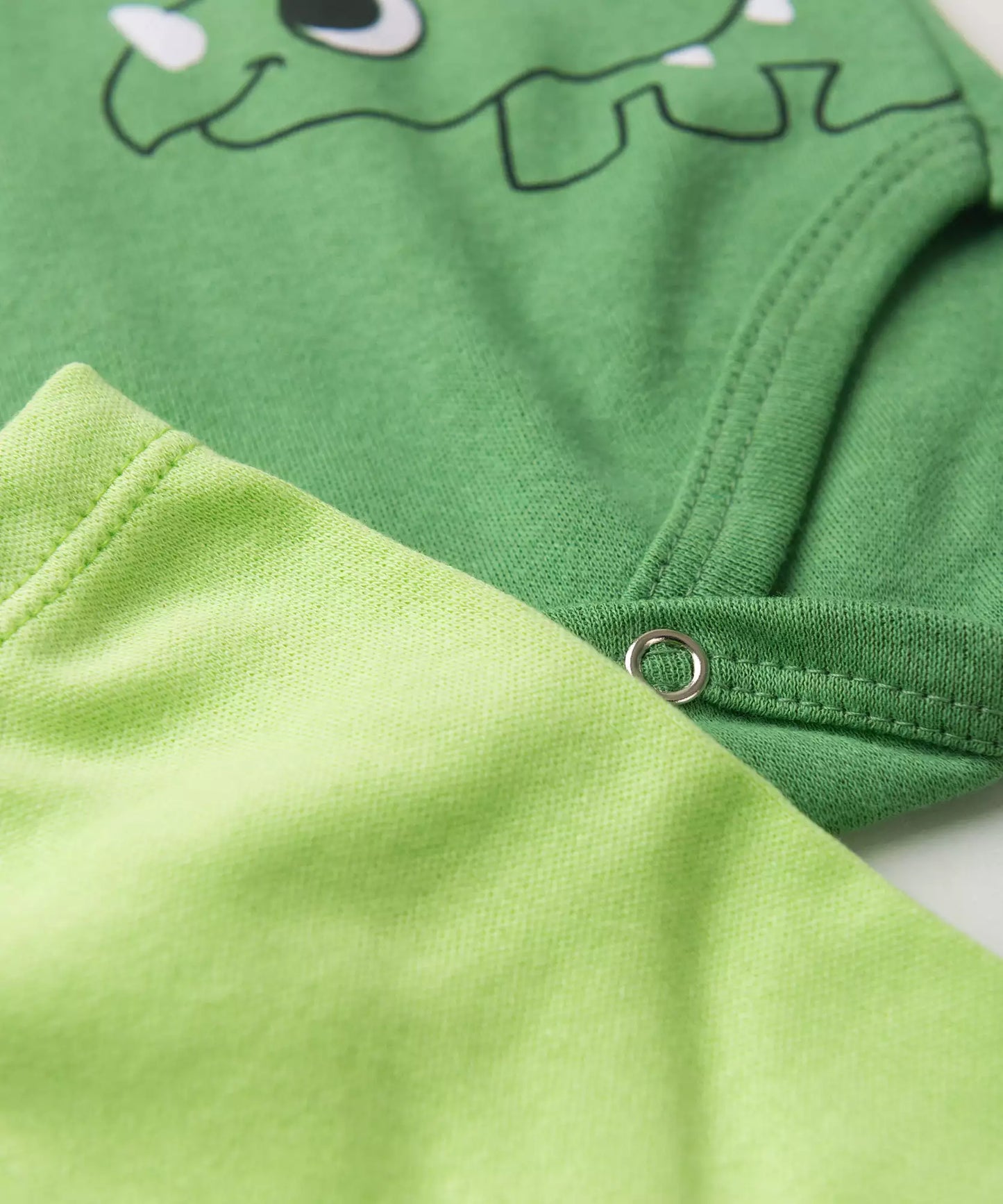 Conjunto Body para Bebê Menino Dino Divertido Verde