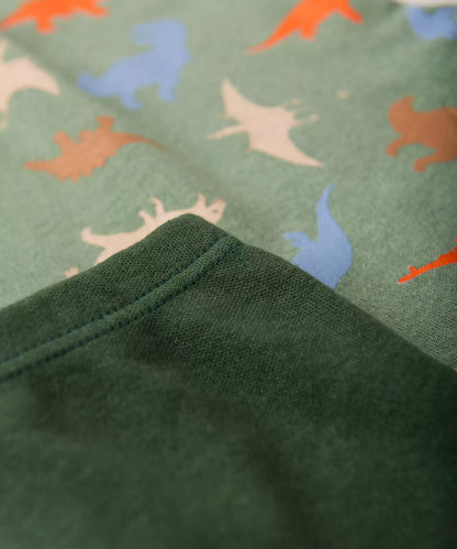Conjunto Body para Bebê Menino Dinossauro Verde