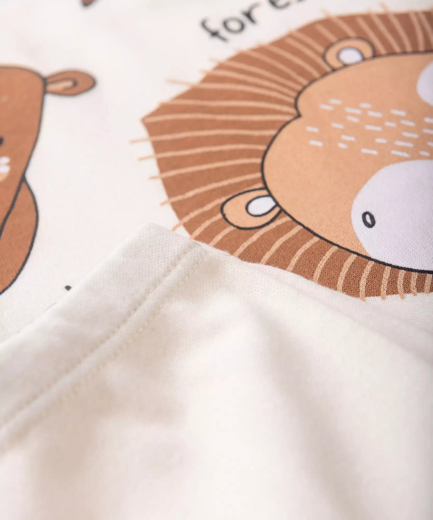 Conjunto Body para Bebê Menino Raposa Marfim