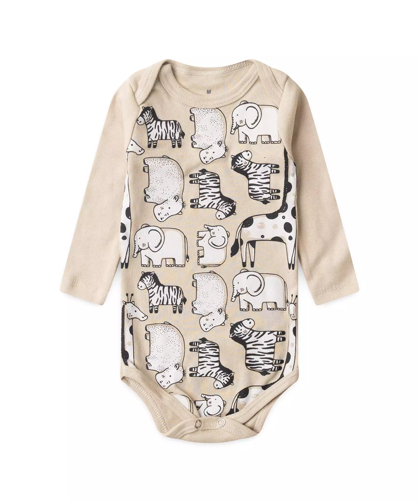 Conjunto Body para Bebê Menino Safari Marrom