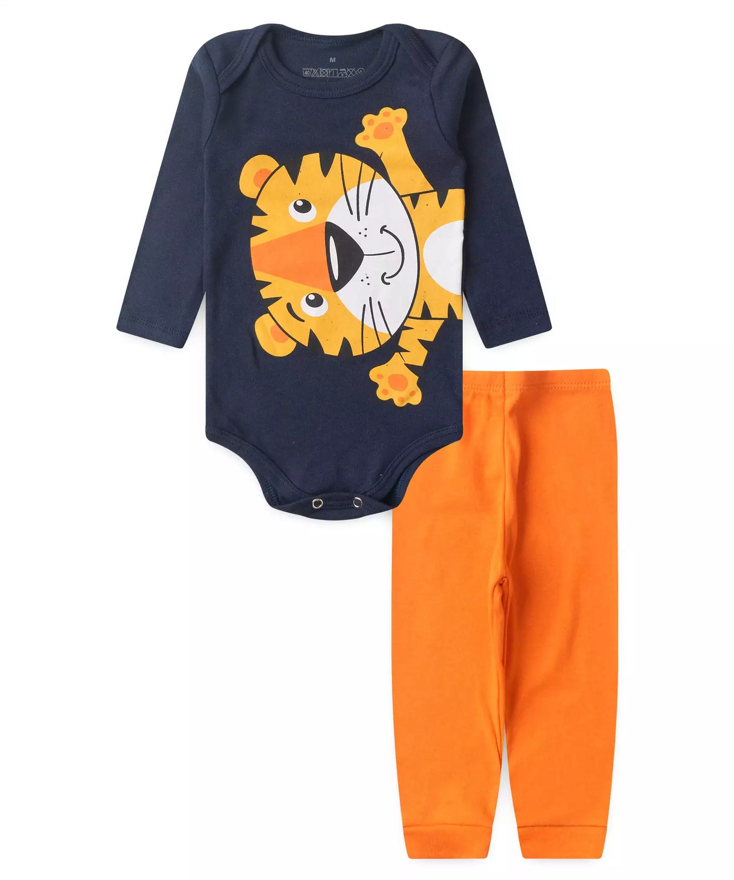 Conjunto Body para Bebê Menino Tigrinho Marinho