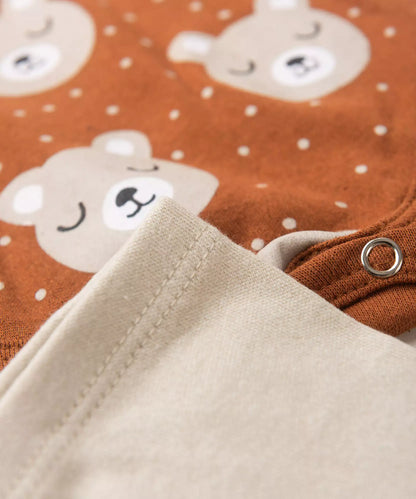 Conjunto Body para Bebê Menino Ursinho Marrom
