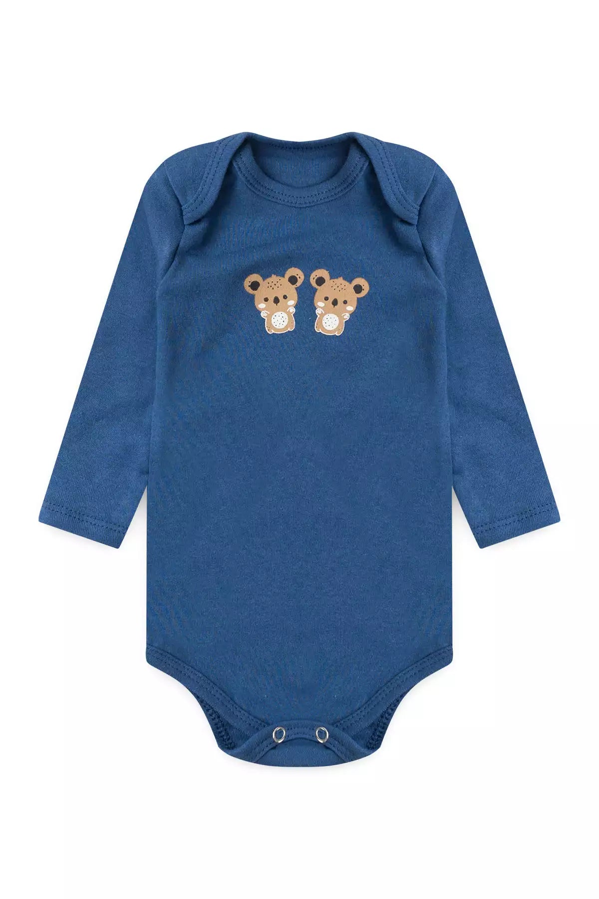 Conjunto Body para Bebê Menino Ursinhos Companheiros Azul