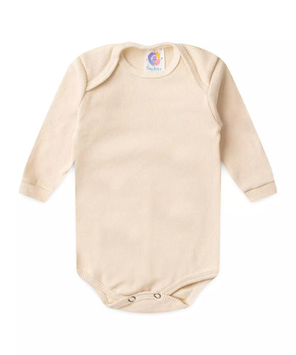 Conjunto Body para Bebê Unissex Básico Bege