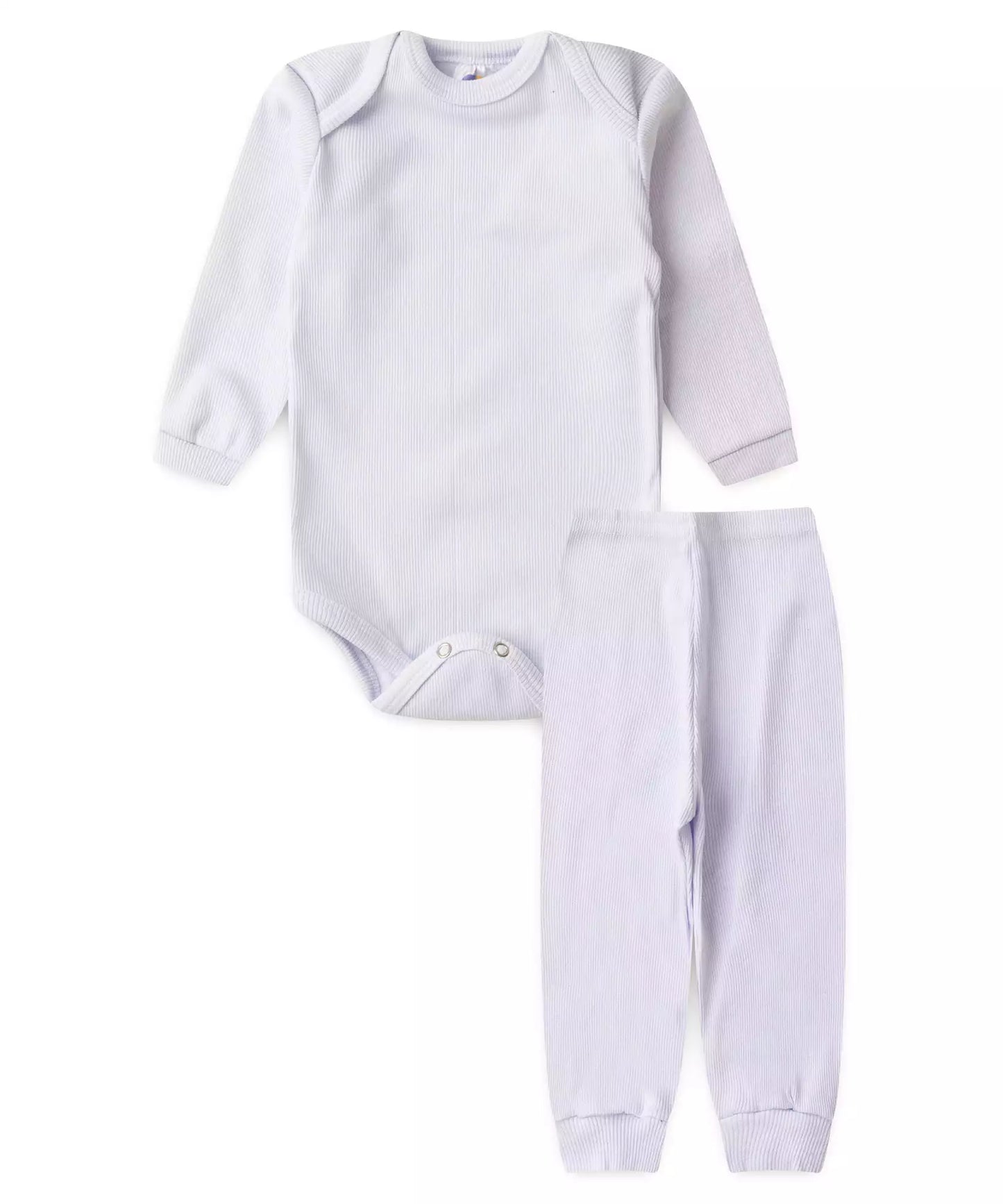 Conjunto Body para Bebê Unissex Básico Branco
