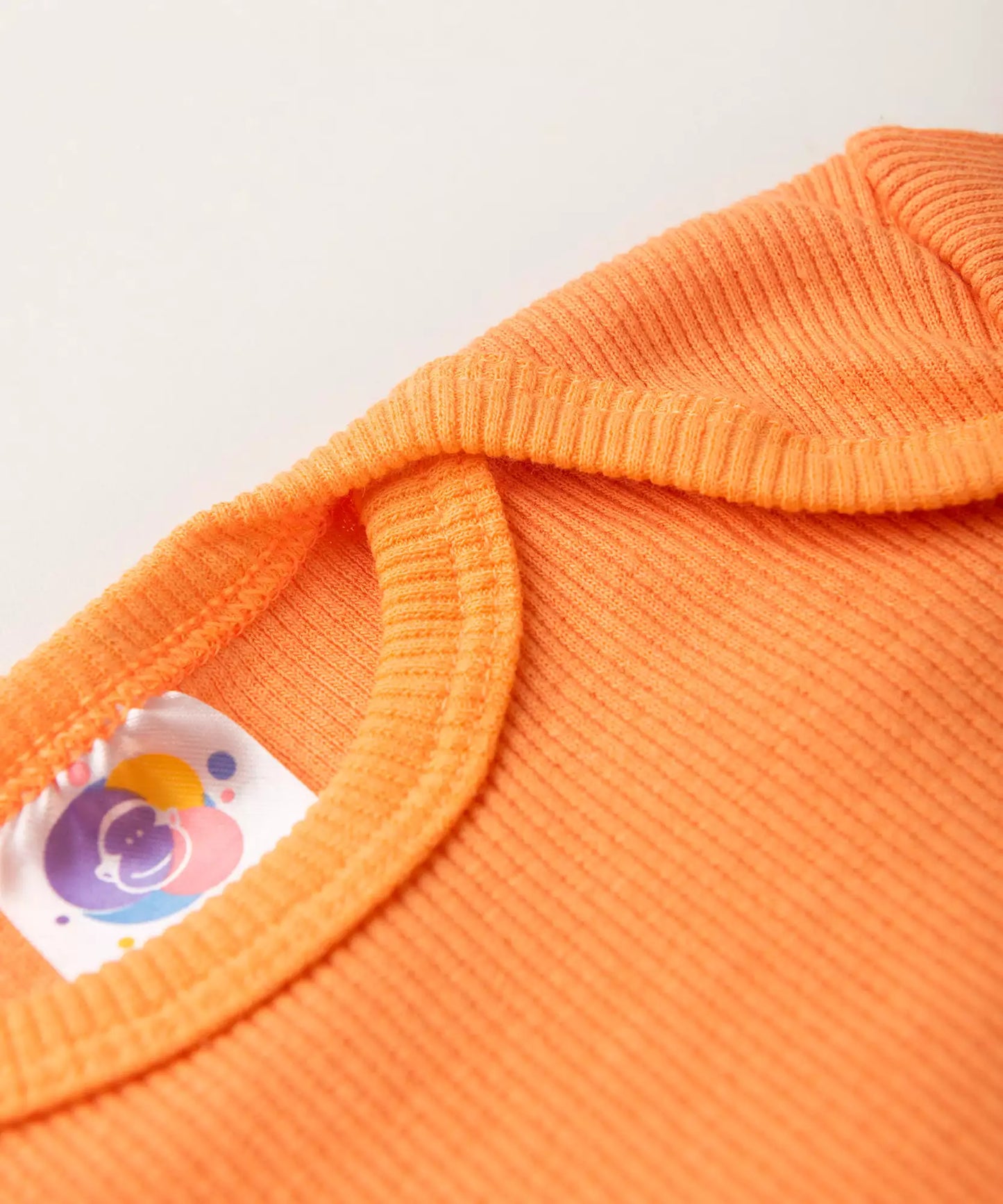 Conjunto Body para Bebê Unissex Básico Laranja
