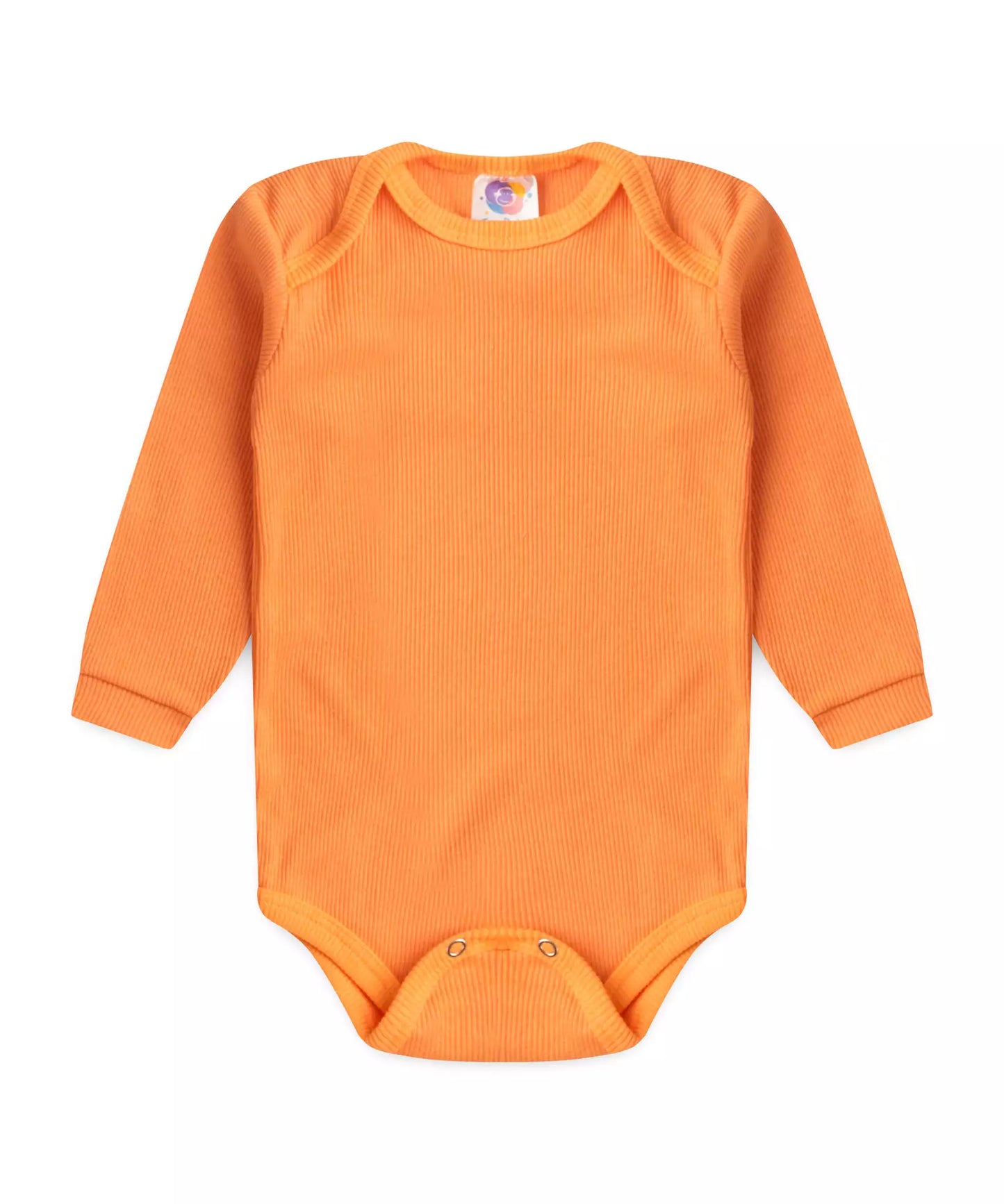 Conjunto Body para Bebê Unissex Básico Laranja