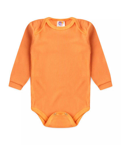 Conjunto Body para Bebê Unissex Básico Laranja