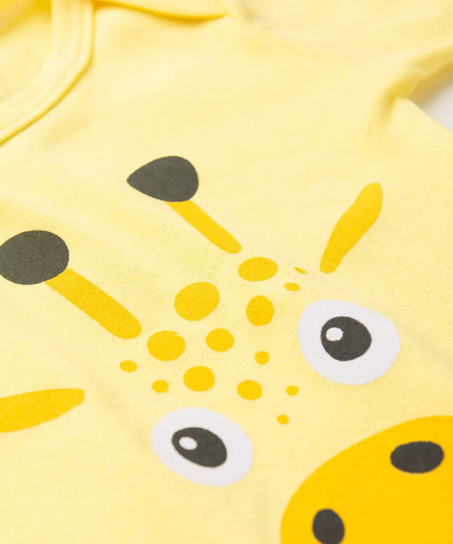 Conjunto Body para Bebê Unissex Girafinha Amarelo